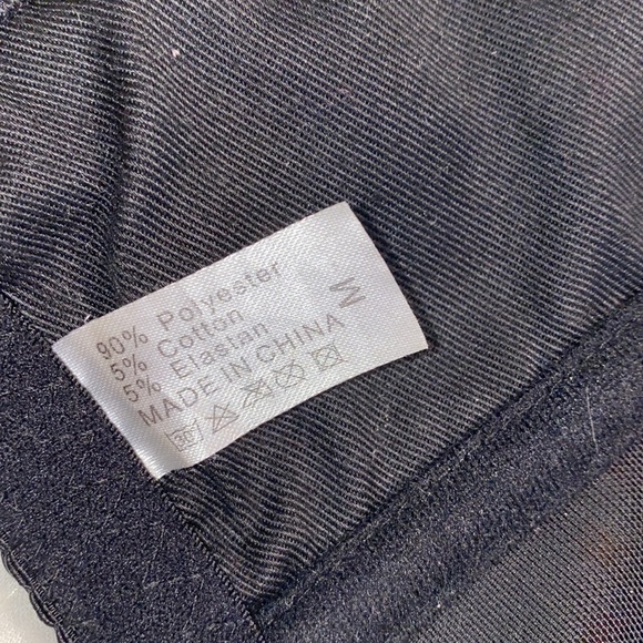 Medium waist trimmer shaper corset black hook and eye lace accents around hooks - Picture 6 of 6